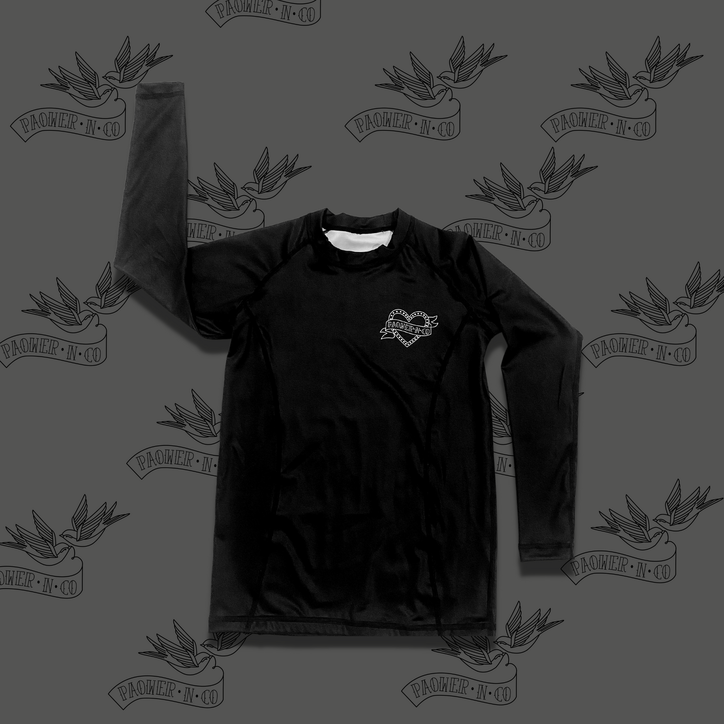 Ranked Rashguard Black (long sleeve)