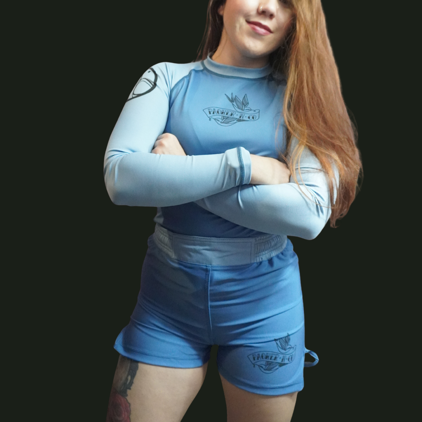 Deep dream blue Lycra no gi shorts Adults