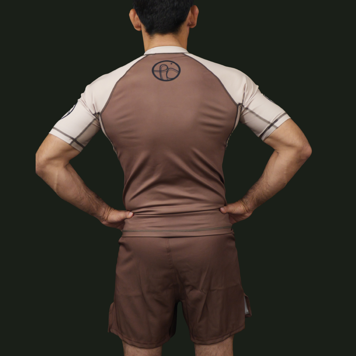 Mocha Latte Lycra no gi shorts Adults