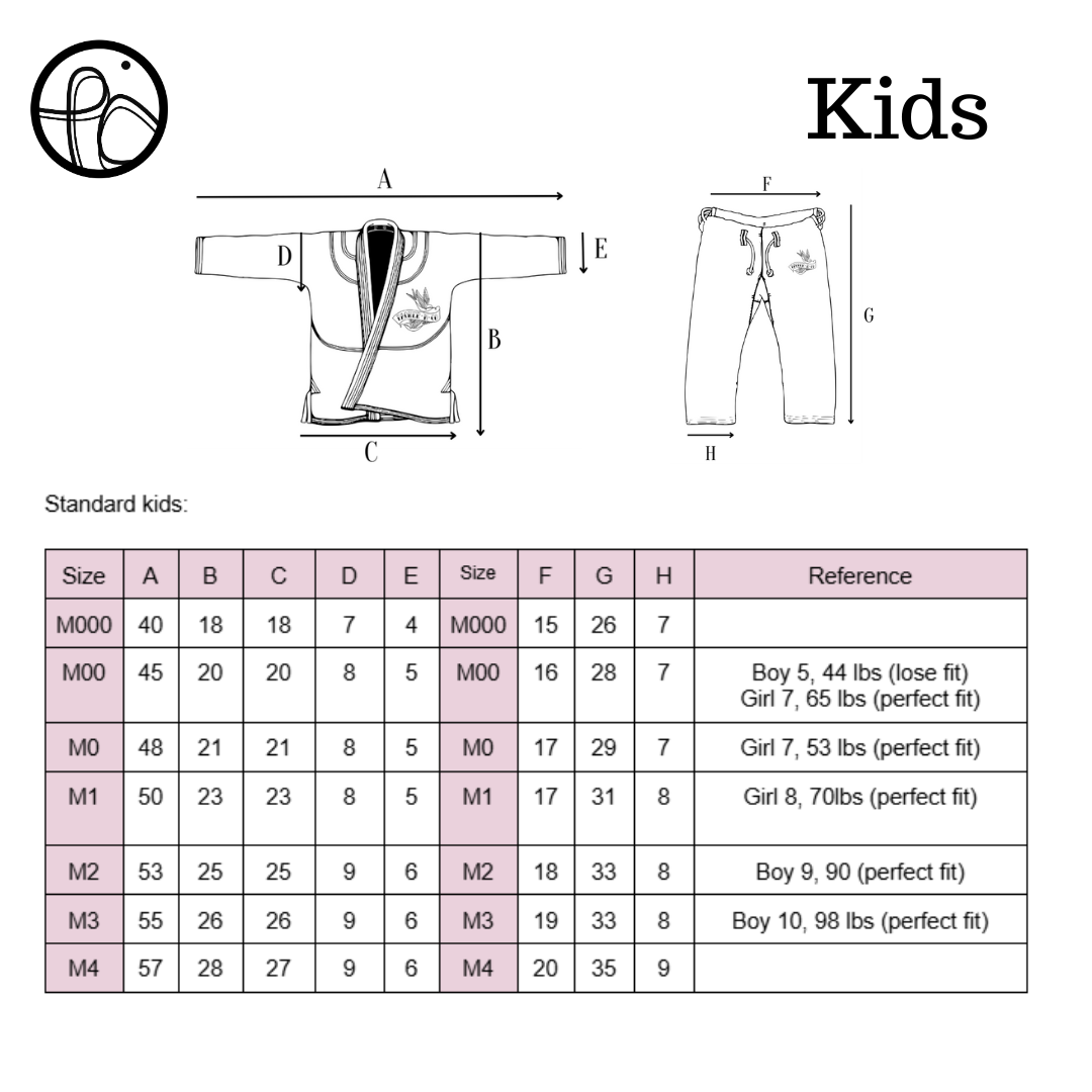Coquette era Gi COMBO ( pants + Jacket ) KIDS multicolor