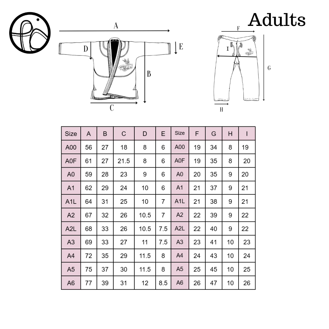 size chart for paower and co and the gis available