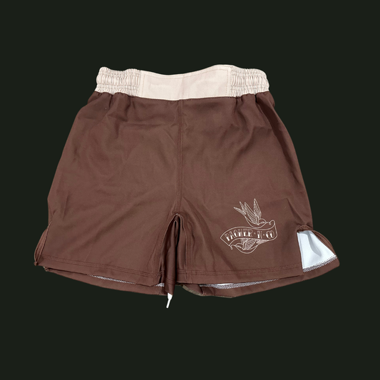 Mocha Latte Lycra no gi shorts Adults