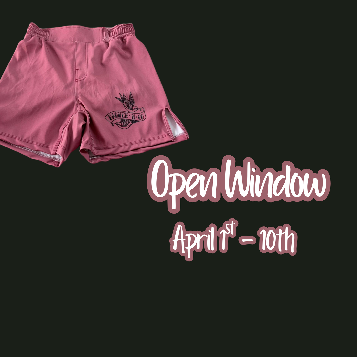 Macaroon pink Lycra no gi shorts Adults