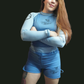 Deep dream blue Lycra no gi shorts Adults
