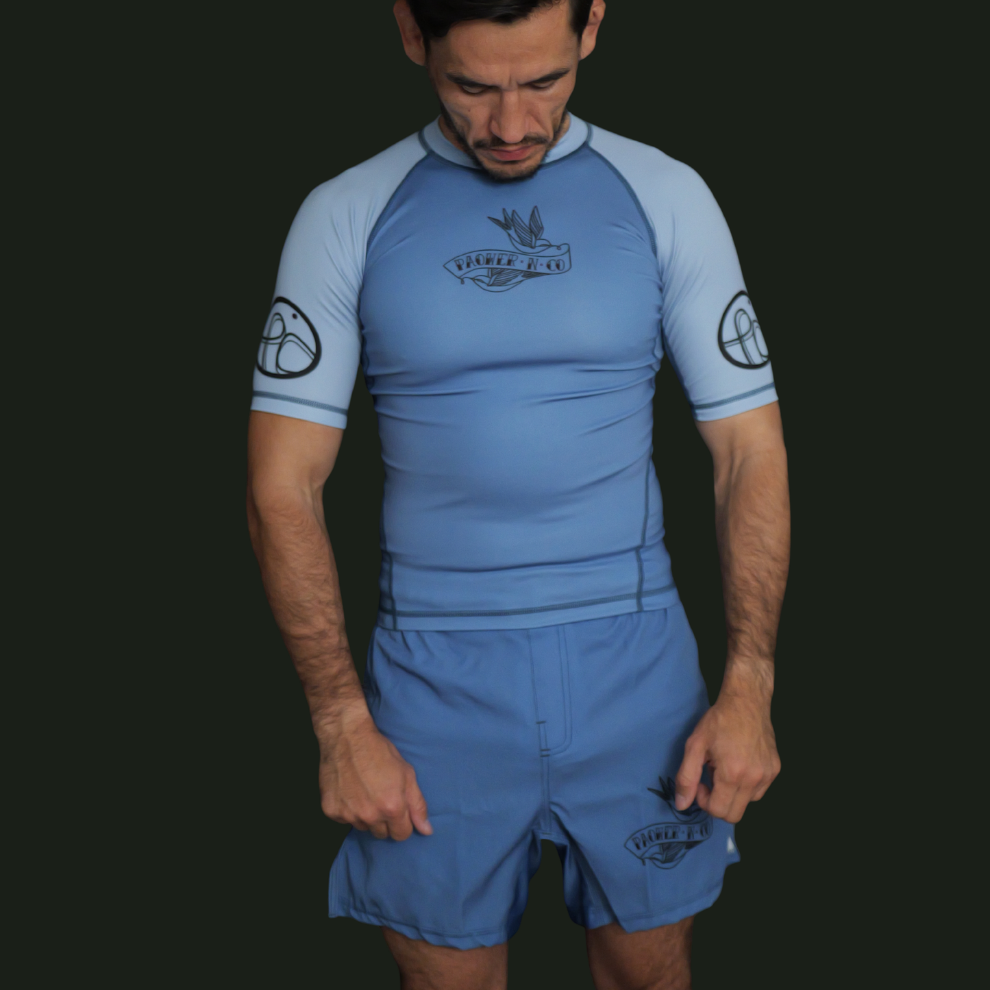 Deep dream blue Lycra no gi shorts Adults