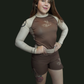Mocha Latte Lycra no gi shorts Adults