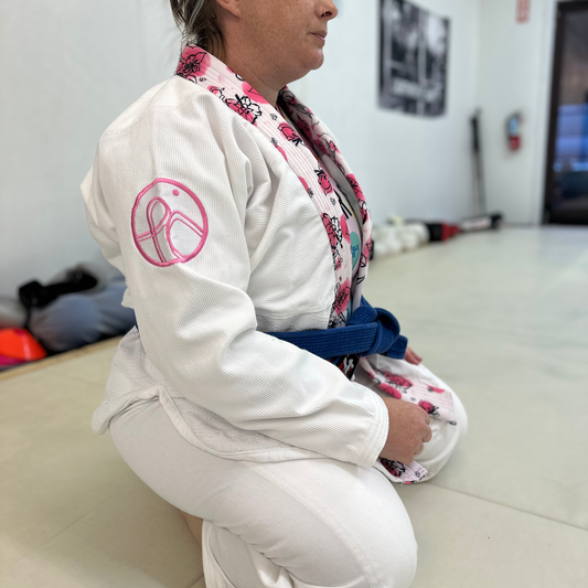 "Japan 01 Brazilian Jiu Jitsu gi combo featuring premium jacket and pants in custom Pantone colors with elastic waistband."