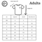 Measurement chart forrashguard with dimensions labeled for different sizes.